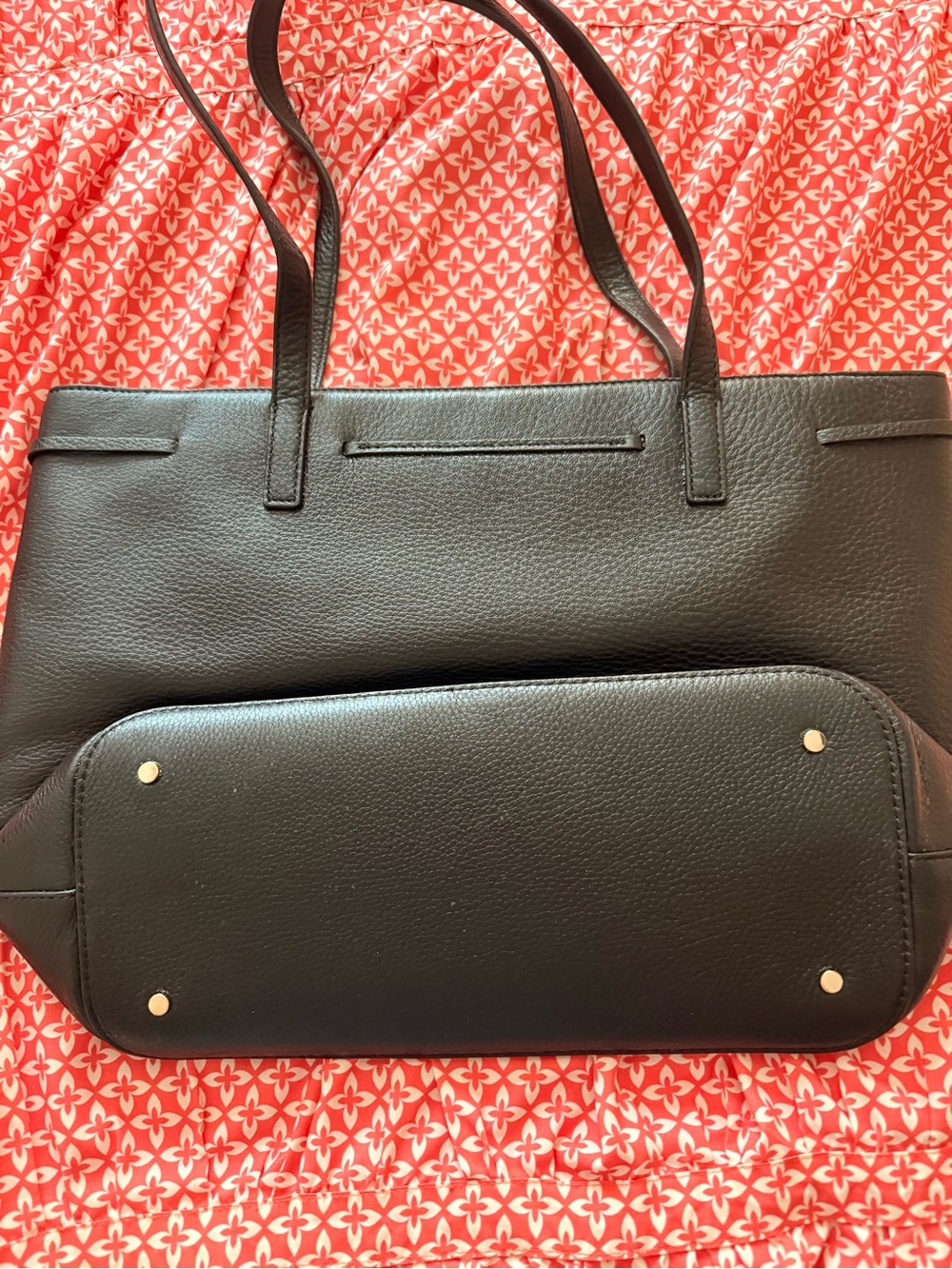 kate spade Black Pebbled Leather Tote with Tassel Detail - never used. - Picture 2 of 4